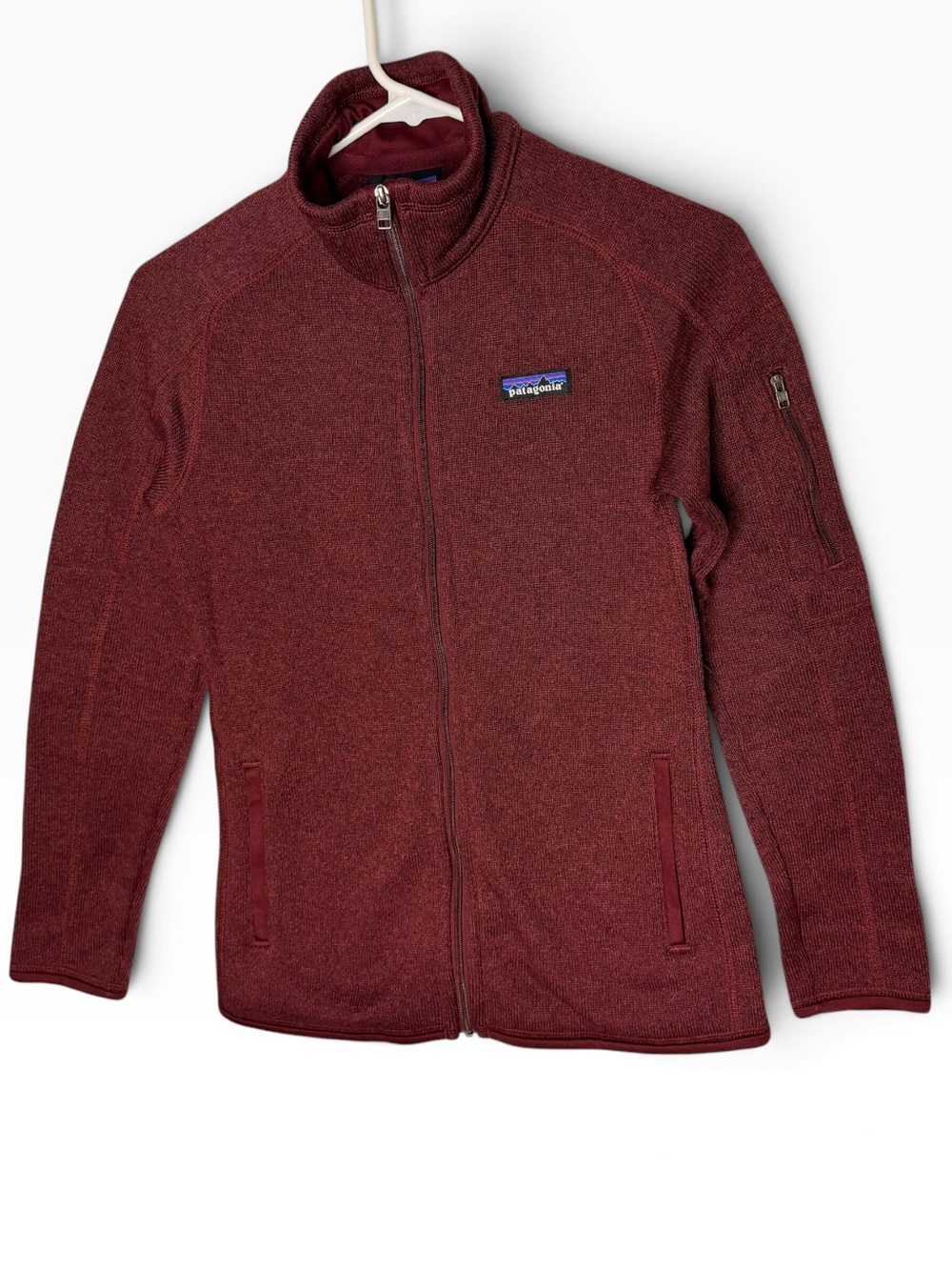 Patagonia Women’s Better Sweater Jacket Size XS Burgundy Full Zip